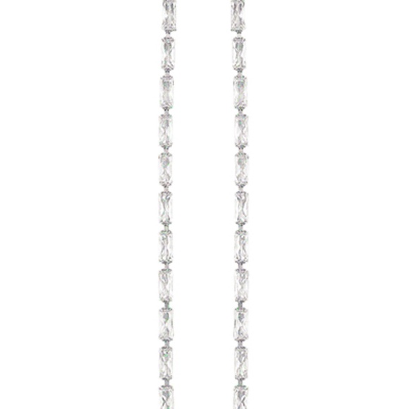 Baguette Drop Earrings - Picture 2 of 2